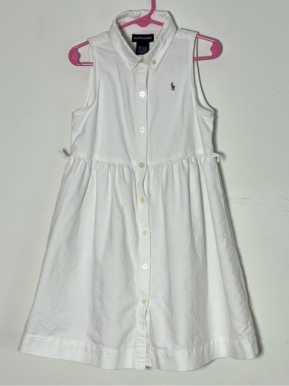 Ralph Lauren Girls Size 6 Cotton Oxford Shirtdress